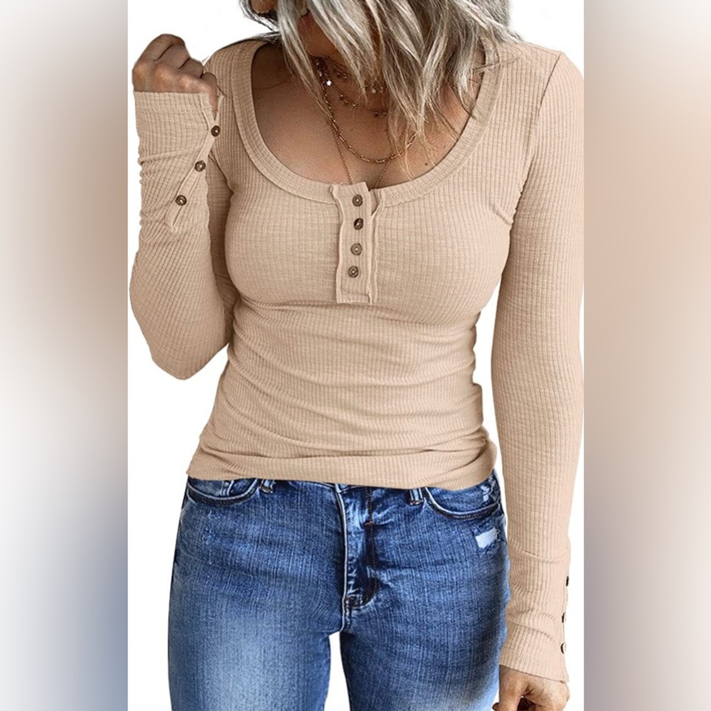 Women’s Long Sleeve Ribbed Knit Shirt